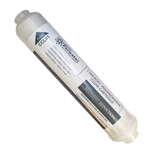 Forwater CCL01 Cartuccia Sedimenti 1 mcr in linea trasparente per impianti osmosi