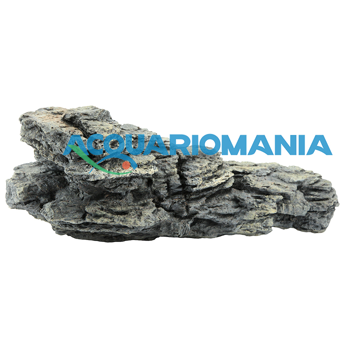Askoll Orn Stone Grey XL Roccia decorativa in resina atossica 40x21x16,5 cm