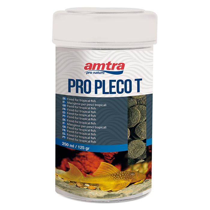 Amtra Pro Pleco Tabs Mangime per Loricaridi e pesci di fondo vegetariani 250ml 125g