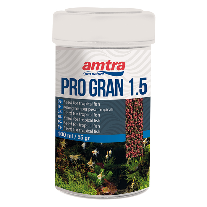 Amtra Pro Gran 1.5 Mangime per pesci medi 100ml 55g