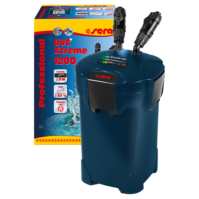 Sera Filtro Esterno UV-C X-treme 1200 Regolabile elettronicamente per acquari fino a 1200 litri