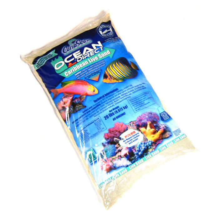 Carib Sea Ocean Direct Oolite Caribbean Live Sand 9,07 kg