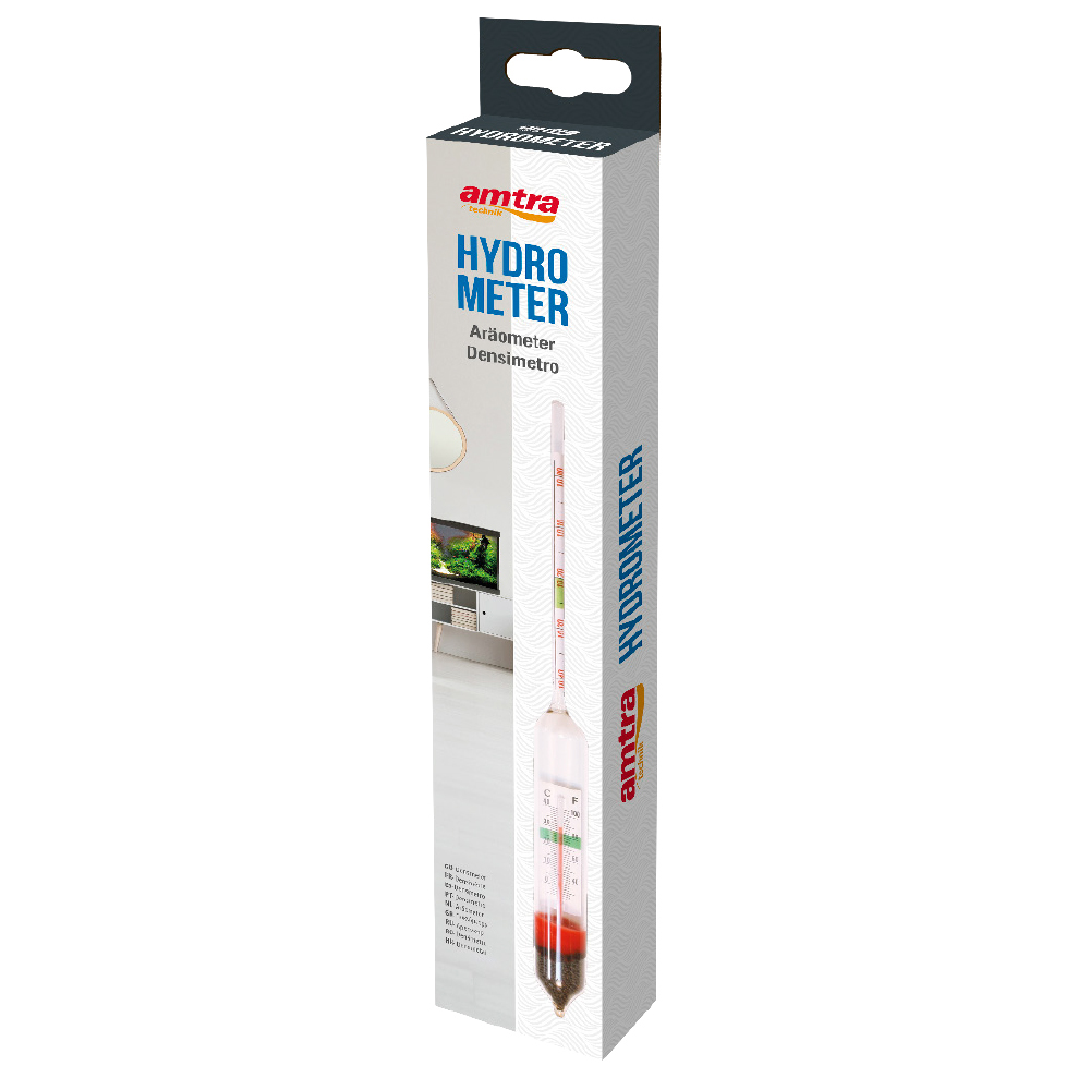 Amtra Hydro Meter Densimetro con termometro
