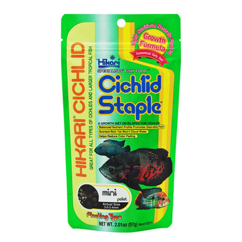 Hikari Cichlid Staple Mini Pellet Alimento completo per Ciclidi 57gr