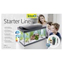 Tetra Acquario Starter Line 54 Led 10W Completo 61x31x35cm 54 litri con Luce Notturna Nero
