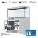 Amtra Acquario Alux Bianco Combi con Mobile e Filtraggio 330L 120x50x148h cm