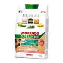 Morando Superpremium Crocchette Adult Mini Sensitive Monoproteico S per Cane Salmone e con Orzo integrale 2,5Kg