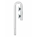 Blau Aquaristic Glass Inflow 17mm Ingresso in vetro per Filtro esterno