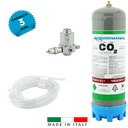 Acquariomania Impianto CO2 Minimum Eco Bombola 1300g Riduttore di pressione e Tubo