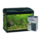 Amtra Basic 40 Acquario Led Nero con Filtering Box 50 25lt 42,5x23,5x33h cm