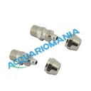 Aquili Raccordo con ghiera per elettrovalvole CO2 2pz